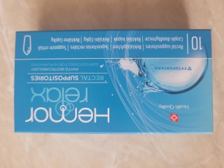 Hemorrelax végbélkúp (10x)