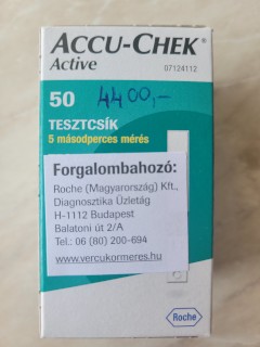 Accu-check Active vércukor teszt (50x)